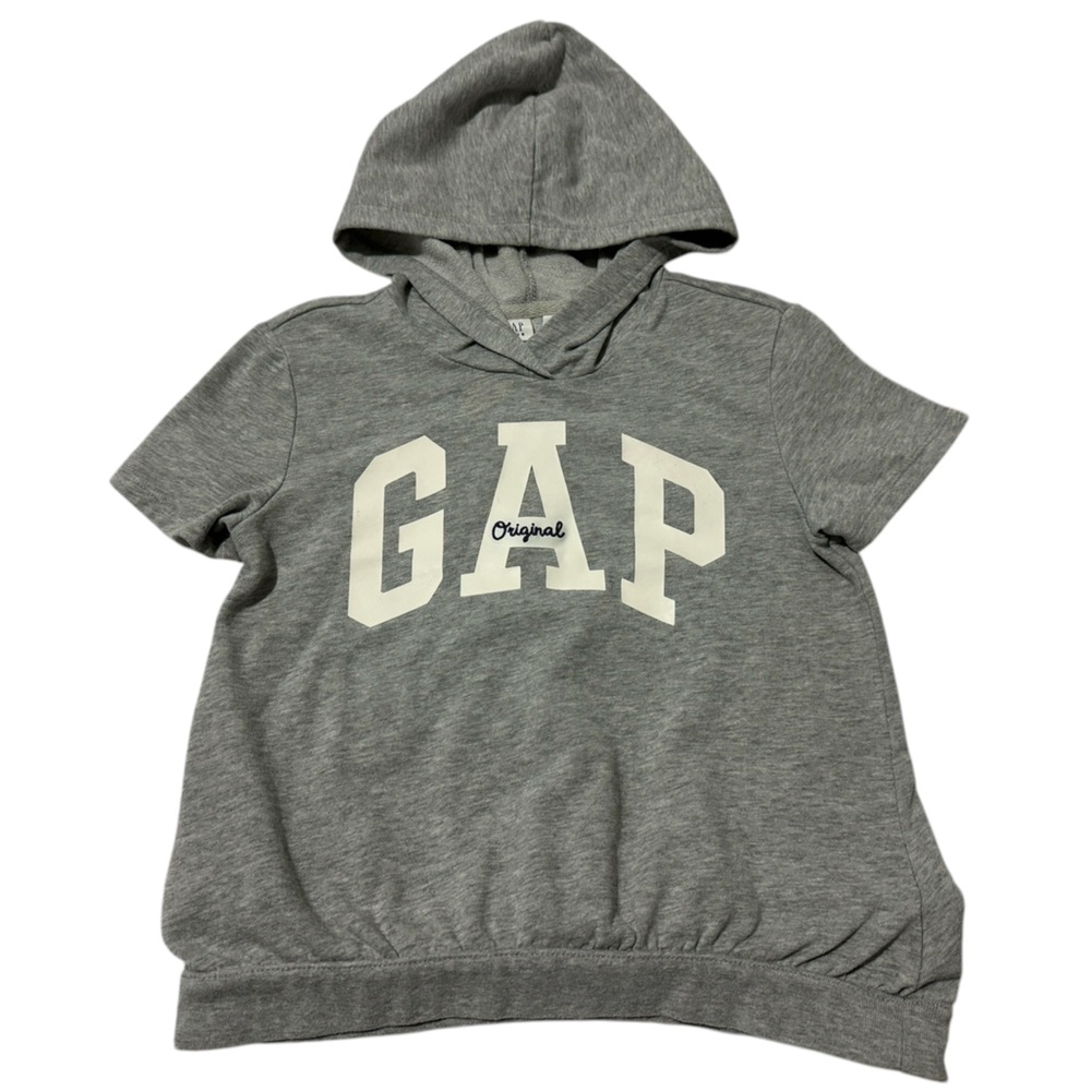 Gap Kids Hoodie Short Sleeves TShirt Size:12 Grey